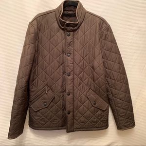 Olive Barbour Quilted Coat